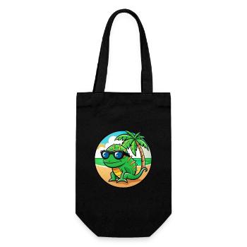 Chamäleon Lustige Cartoon Sommer Strand Sonnenbrille - Geschenkbeutel für Flaschen - Schwarz - Vorne