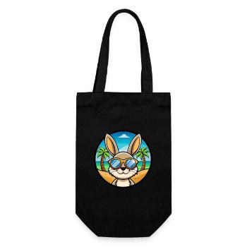 Rabbit Funny Cartoon Summer Beach Sunglasses Cool - Gift Bag for Bottles - black - Front