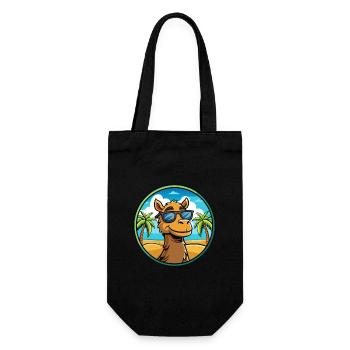 Kamel Lustige Cartoon Sommer Strand Sonnenbrille Cool - Geschenkbeutel für Flaschen - Schwarz - Vorne