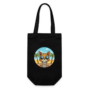 Ocicat Breed Cartoon Sonnenbrille Strand - Geschenkbeutel für Flaschen - Schwarz - Vorne
