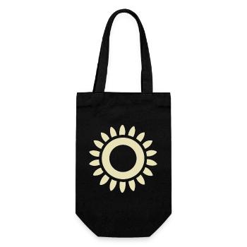 Abstract Sun Sunshine Abstract Art - Gift Bag for Bottles - black - Front
