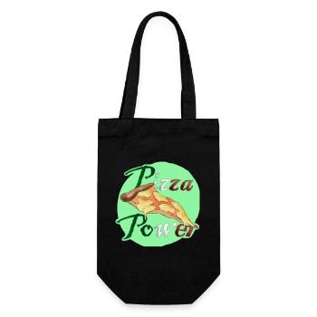 Pizza Power Super Powers Energy Slice UK - Gift Bag for Bottles - black - Front