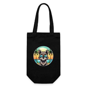 Affenpinscher Dog Breed Cartoon Sunglasses Beach - Gift Bag for Bottles - black - Front
