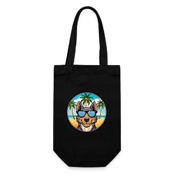 Beauceron Hunderasse Cartoon Sonnenbrille Strand - Geschenkbeutel für Flaschen - Schwarz - Vorne