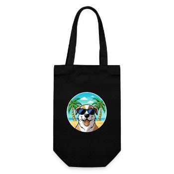Anatolian Shepherd Dog Breed Cartoon Sunglasses - Gift Bag for Bottles - black - Front