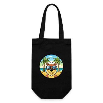 Berger De Beauce Hunderasse Cartoon Sonnenbrille Strand - Geschenkbeutel für Flaschen - Schwarz - Vorne