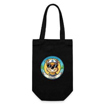 Billy Hunderasse Cartoon Sonnenbrille Strand - Geschenkbeutel für Flaschen - Schwarz - Vorne