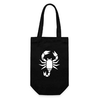 Abstract Scorpio Zodiac Animal Art - Gift Bag for Bottles - black - Front