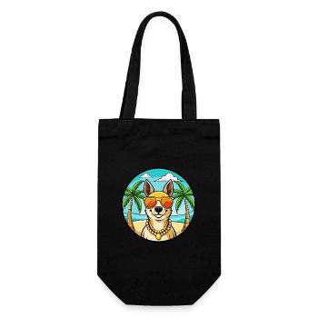 Lunettes de soleil péruviennes Inca Orchid Dog Breed Cartoon - Sac à bouteille - noir - Devant