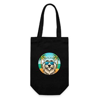Berger des Pyrénées Race Dessin Animé Lunettes De Soleil Plage - Sac à bouteille - noir - Devant