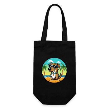 Schweizer Laufhund Hunderasse Cartoon Sonnenbrille - Geschenkbeutel für Flaschen - Schwarz - Vorne
