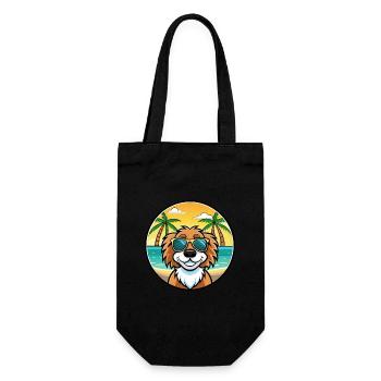 Stabyhoun Chien Race Dessin Animé Lunettes de Soleil Plage - Sac à bouteille - noir - Devant