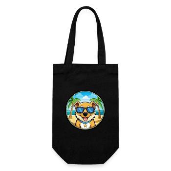 Aidi Chien Race Dessin Animé Lunettes De Soleil Plage - Sac à bouteille - noir - Devant