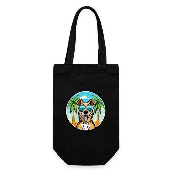 Anatolian Shepherd Dog Breed Cartoon Sunglasses - Gift Bag for Bottles - black - Front