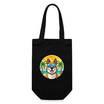 Bucovine Berger Race Dessin Animé Lunettes De Soleil Plage - Sac à bouteille - noir - Devant