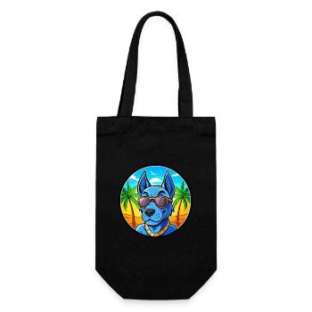 Lunettes de soleil de dessin animé Blue Thai Ridgeback Dog Breed - Sac à bouteille - noir - Devant