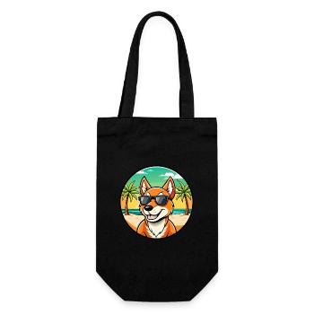 Dingo Dog Breed Cartoon Sunglasses Beach - Gift Bag for Bottles - black - Front
