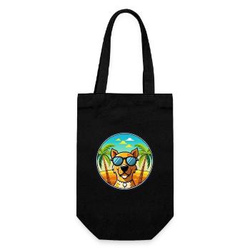 Danois Broholmer Chien Race Dessin Animé Lunettes De Soleil Plage - Sac à bouteille - noir - Devant