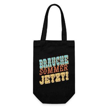 Besoin de l’été maintenant - Sac à bouteille - noir - Devant