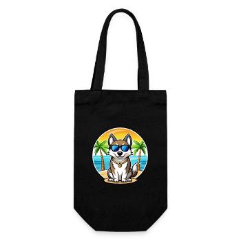 Ostsibirische Laika-Hunderasse Cartoon-Sonnenbrille - Geschenkbeutel für Flaschen - Schwarz - Vorne
