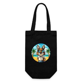 Hare Indian Dog Breed Cartoon Sunglasses Beach - Gift Bag for Bottles - black - Front