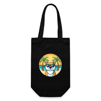 Lunettes de soleil de dessin animé de race de chien du Groenland plage - Sac à bouteille - noir - Devant