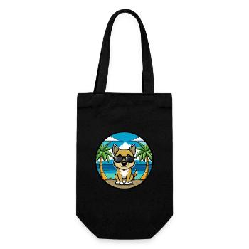 Nouvelle-Zélande Chien Race Dessin Animé Lunettes De Soleil Plage - Sac à bouteille - noir - Devant