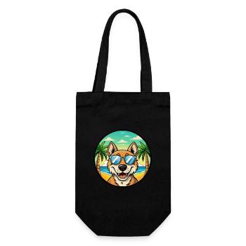 Russian Hound Dog Breed Cartoon Sunglasses Beach - Gift Bag for Bottles - black - Front