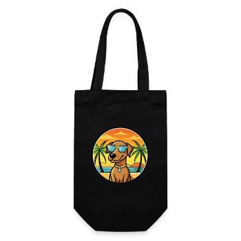 Vizsla Dog Breed Cartoon Sunglasses Beach - Gift Bag for Bottles - black - Front