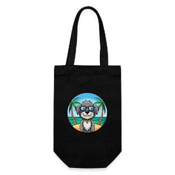 Schapendoes Chien Race Dessin Animé Lunettes de Soleil Plage - Sac à bouteille - noir - Devant