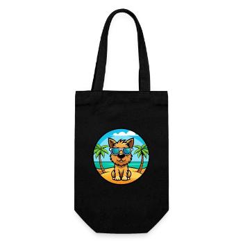 Tenterfield Terrier Hunderasse Cartoon Sonnenbrille - Geschenkbeutel für Flaschen - Schwarz - Vorne