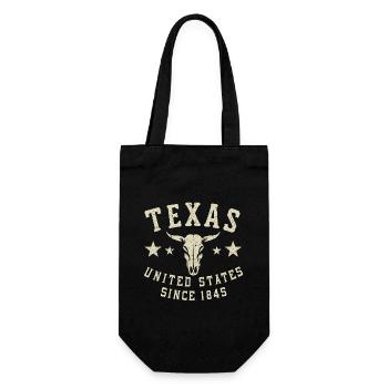 Texas United States Since 1845 USA Amerika - Geschenkbeutel für Flaschen - Schwarz - Vorne