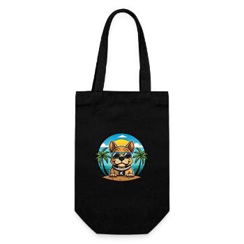 Kai Ken Dog Breed Cartoon Sunglasses Beach - Gift Bag for Bottles - black - Front