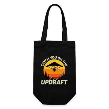 Hang Gliding Air Sports Adventure Soaring Pilot - Gift Bag for Bottles - black - Front