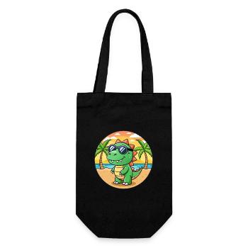 Dinosaur Funny Cartoon Summer Beach Sunglasses - Gift Bag for Bottles - black - Front