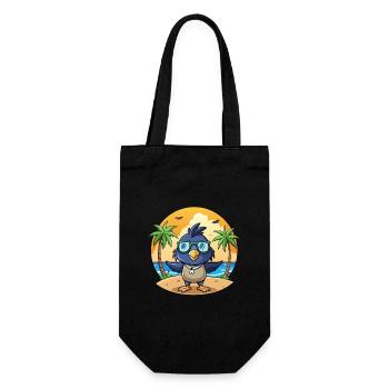 Krähe Lustige Cartoon Sommer Strand Sonnenbrille - Geschenkbeutel für Flaschen - Schwarz - Vorne