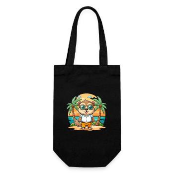 Otter Lustige Cartoon Sommer Strand Sonnenbrille - Geschenkbeutel für Flaschen - Schwarz - Vorne