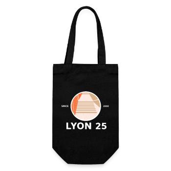 Legendäre Lyon 25 Treppe - Geschenkbeutel für Flaschen - Schwarz - Vorne
