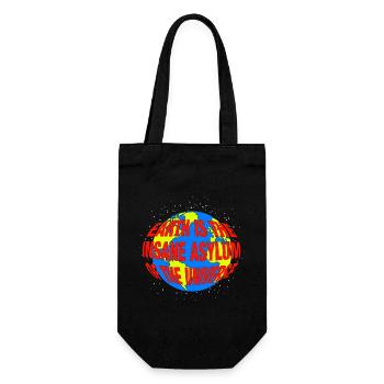 Earth Lunatic - Gift Bag for Bottles - black - Front