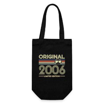 2006 - Geschenkbeutel für Flaschen - Schwarz - Vorne