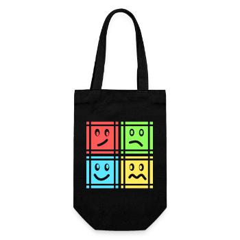 Geometrische Muster - Geschenkbeutel für Flaschen - Schwarz - Vorne