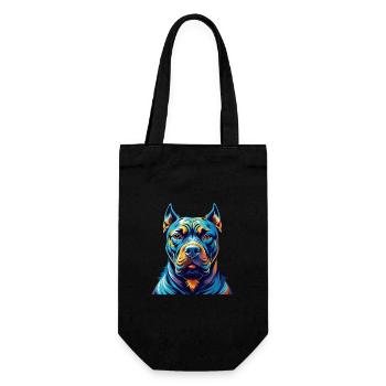 Cane Corso Dog Breed Colorful Cartoon Kawaii - Gift Bag for Bottles - black - Front