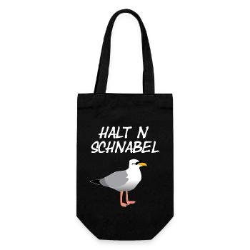 Cool Seagull - Gift Bag for Bottles - black - Front