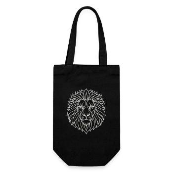 Psychedelic Lion Mandala - Sac à bouteille - noir - Devant