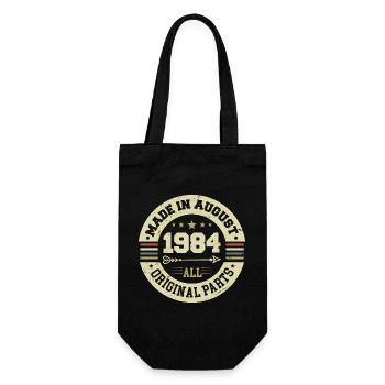 Août 1984 Cadeau d’anniversaire Août 1984 Août - Sac à bouteille - noir - Devant