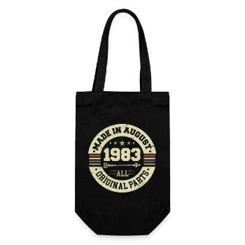 Août 1983 Cadeau d’anniversaire Août 1983 Août - Sac à bouteille - noir - Devant