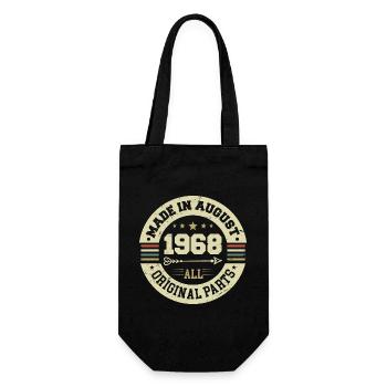 Août 1968 Cadeau d’anniversaire Août 1968 Août - Sac à bouteille - noir - Devant