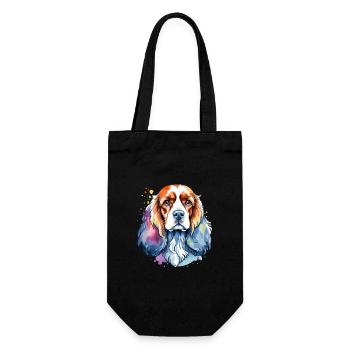 Cocker américain Épagneul Aquarelles - Sac à bouteille - noir - Devant