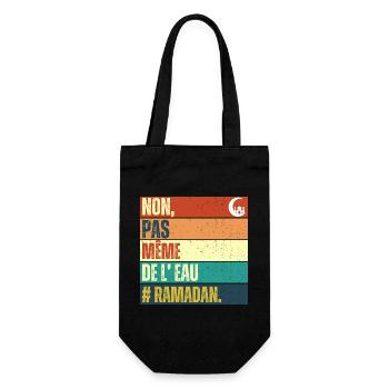 Non pas même de l' eau humour ramadan cadeau islam - Sac à bouteille - noir - Devant