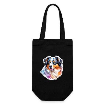 Berger Australien Aquarelles - Sac à bouteille - noir - Devant